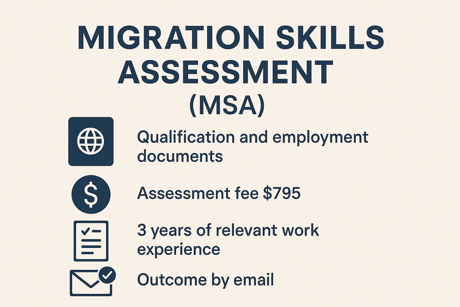 migration skills assessment