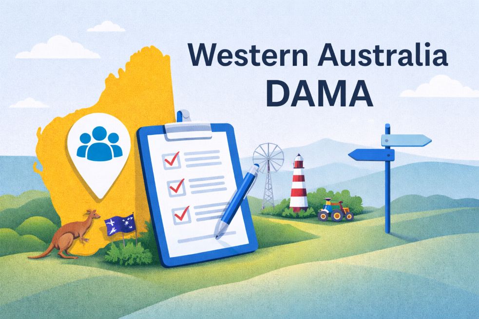 WA country area for WA DAMA having Kangaroo, light house